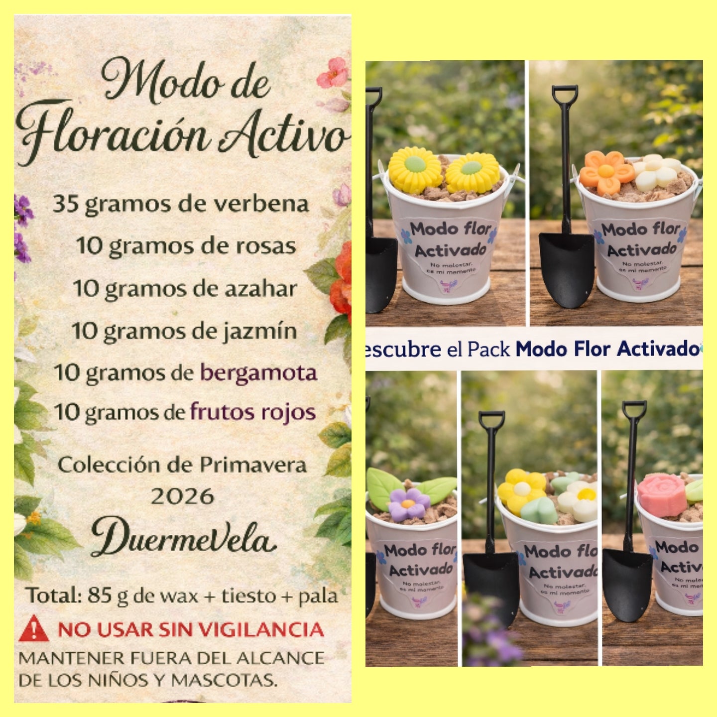 Modo flor activado